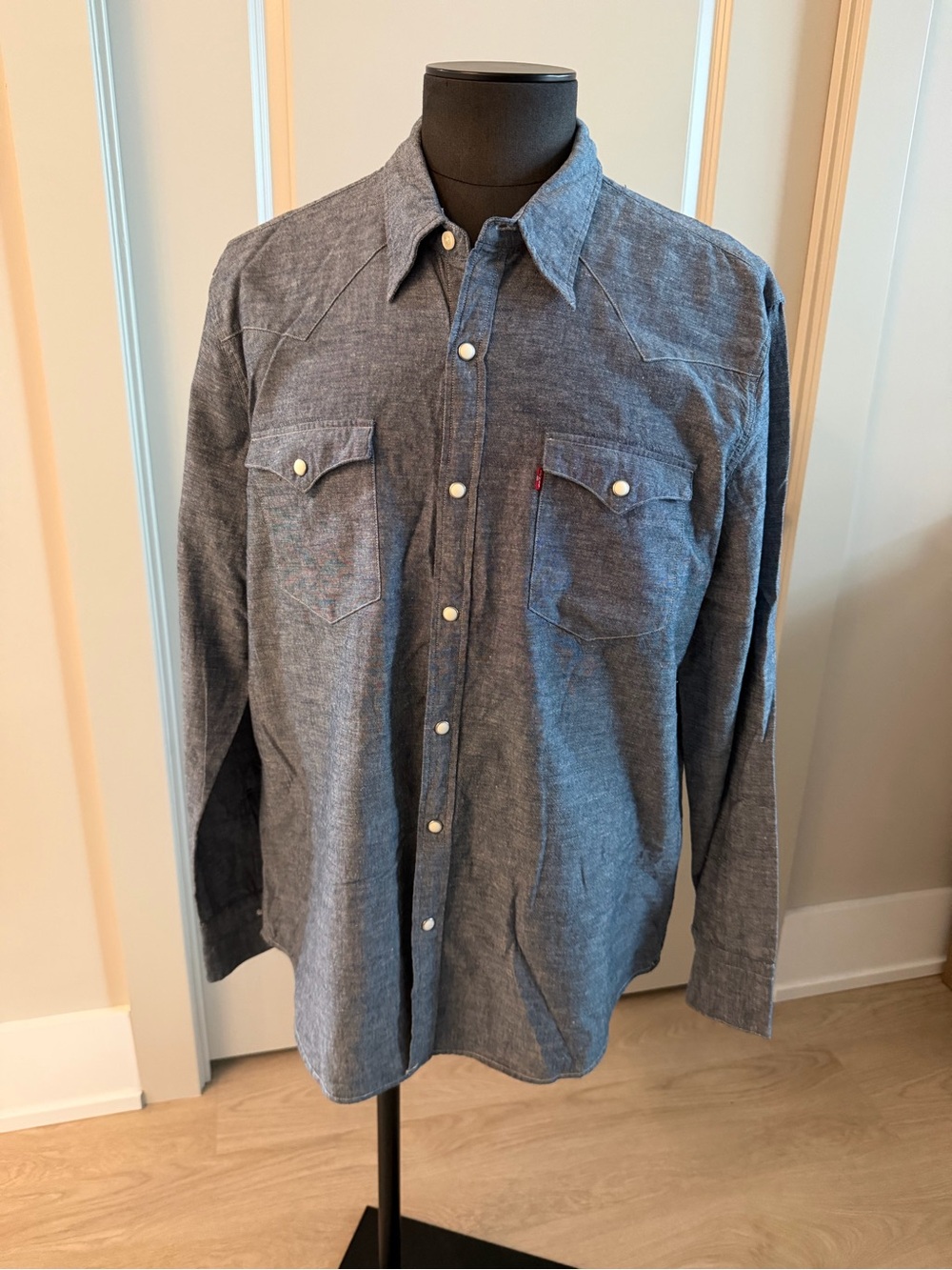 Levi's Men's Chambray Button-Down Shirt in Blue